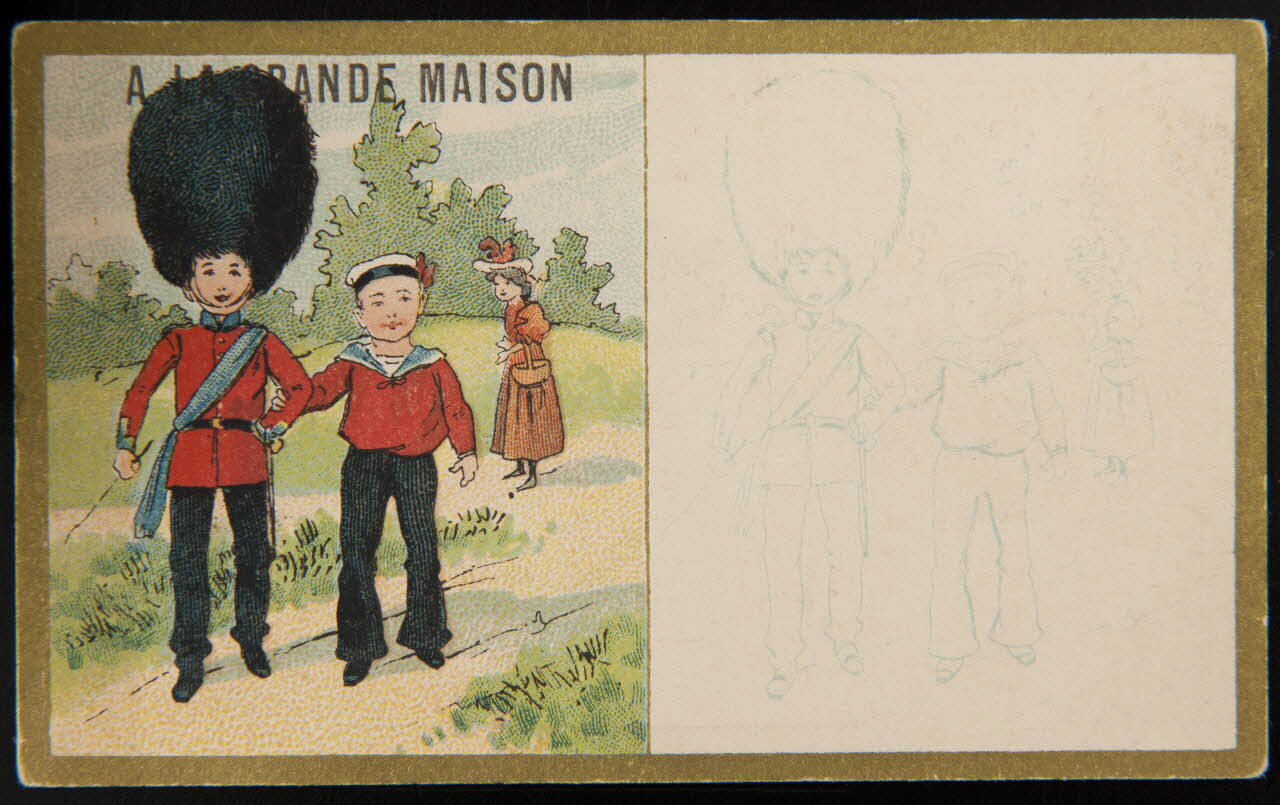 Testu & Massin carte réclame chromo Paris 1876-1903 1995.1.2727.34 Photo