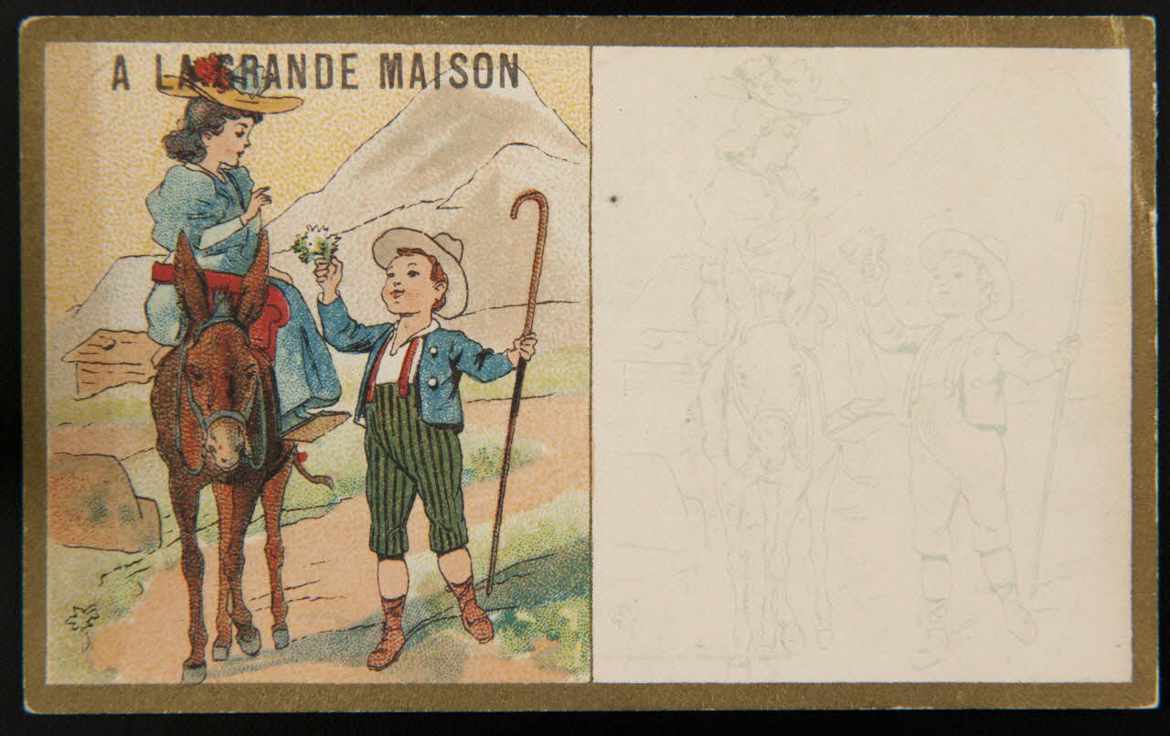 Testu & Massin carte réclame chromo Paris 1876-1903 1995.1.2727.37 Photo