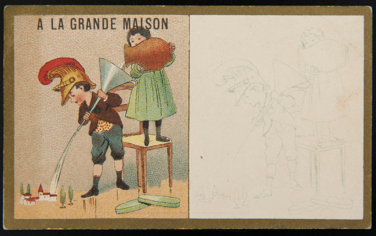 Testu & Massin carte réclame chromo Paris 1876-1903 1995.1.2727.50 Photo