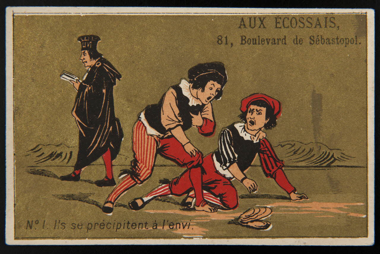 Testu & Massin carte réclame chromo Paris 1884-1885 1995.1.2730.1 Photo