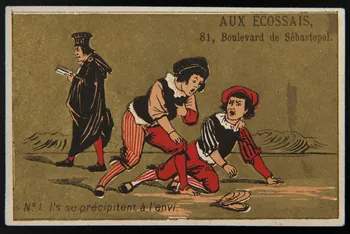 Testu & Massin carte réclame chromo Paris 1884-1885 1995.1.2730.1 Photo