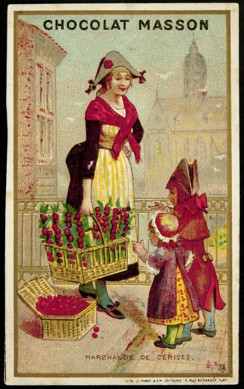 Vallet-Minot et Cie carte réclame chromo Paris 1889 1995.1.275.3 Photo