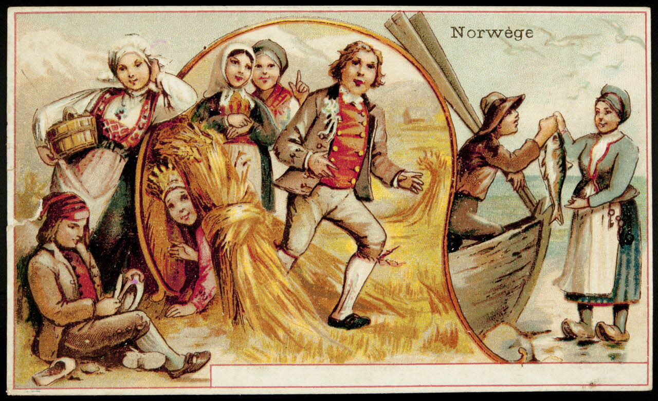 Bognard carte réclame chromo Paris 1886-1890 1995.1.2753.3 Photo