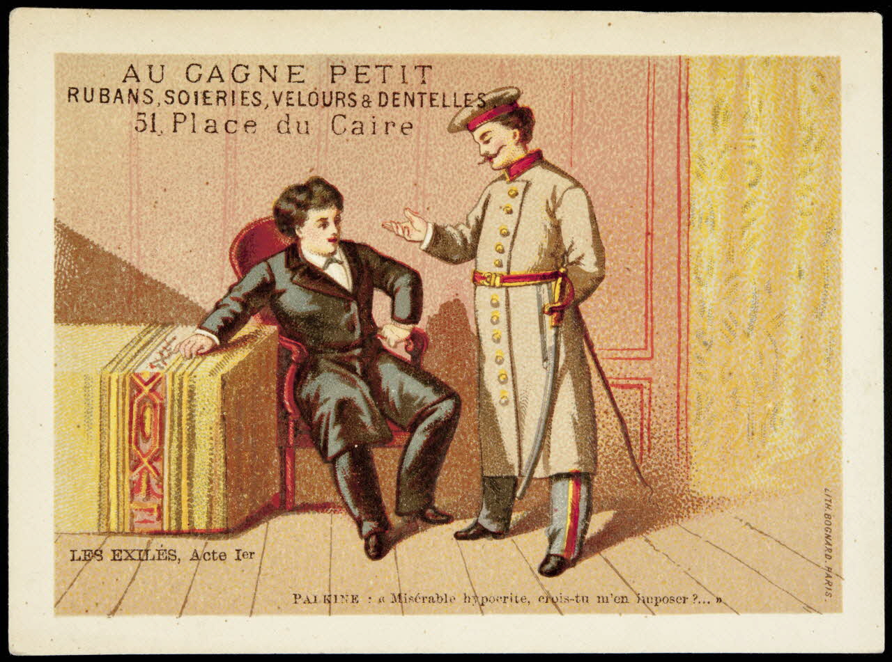 Bognard carte réclame chromo Paris 1886-1890 1995.1.2754.1 Photo