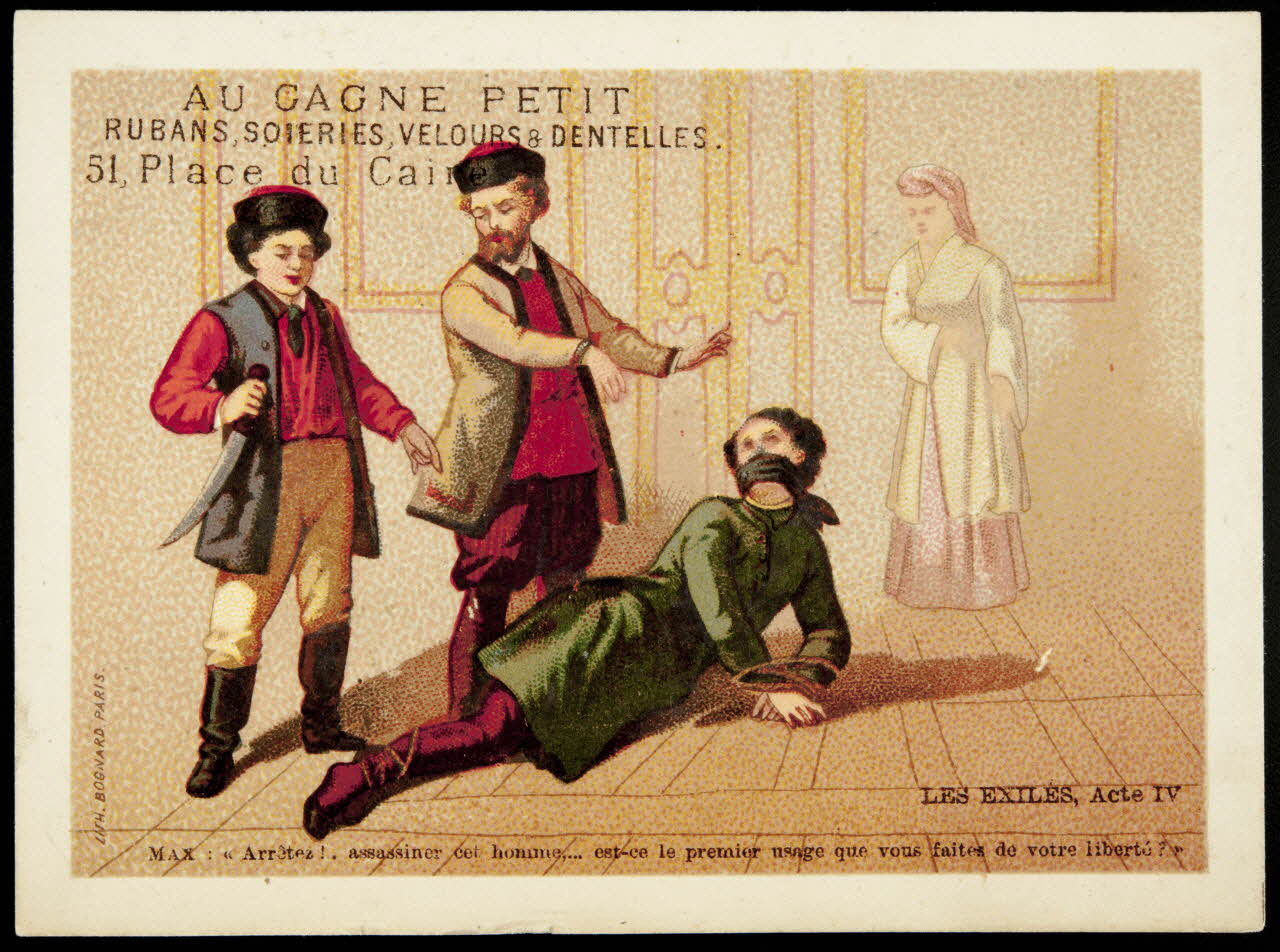 Bognard carte réclame chromo Paris 1886-1890 1995.1.2754.4 Photo