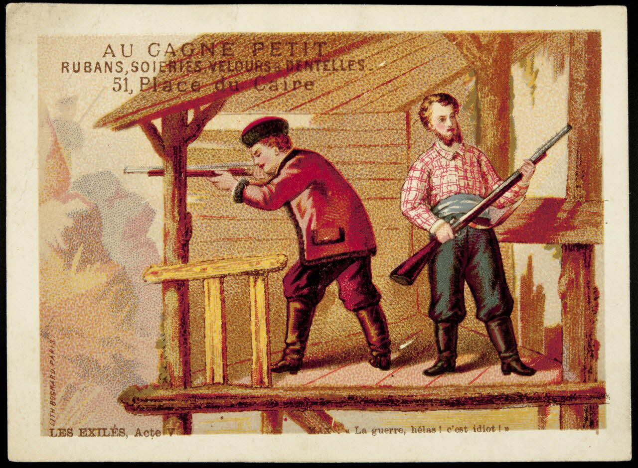Bognard carte réclame chromo Paris 1886-1890 1995.1.2754.6 Photo