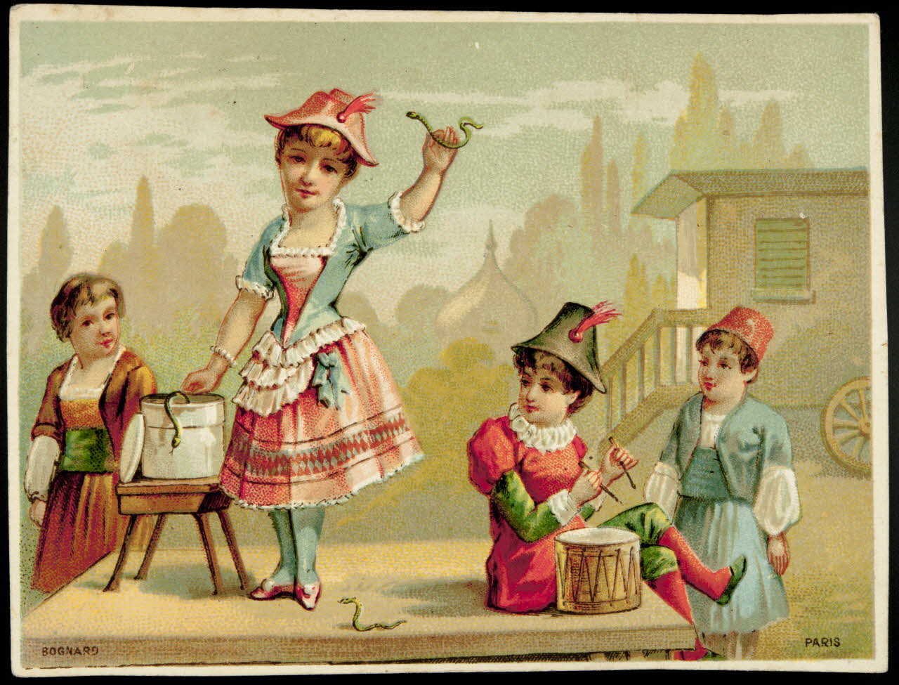 Bognard carte réclame chromo Paris 1886-1890 1995.1.2757.1 Photo