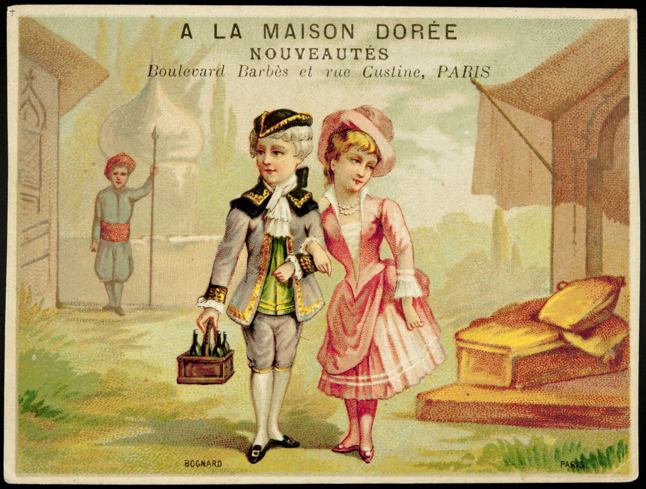 Bognard carte réclame chromo Paris 1876-1890 1995.1.2757.2 Photo