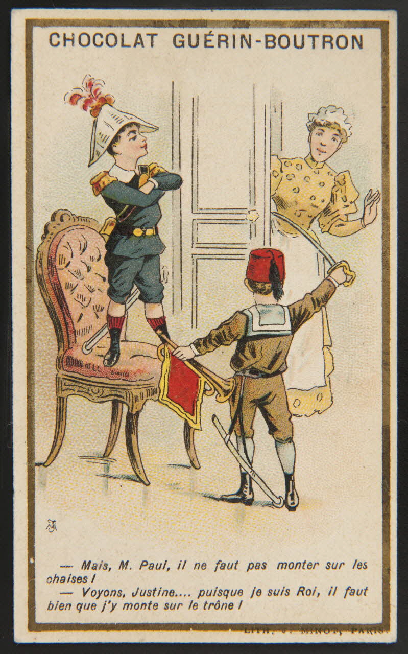 Vallet-Minot et Cie carte réclame chromo Paris 1889-1914 1995.1.276.36 Photo