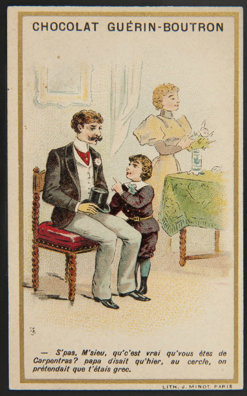 Vallet-Minot et Cie carte réclame chromo Paris 1889-1914 1995.1.276.61 Photo