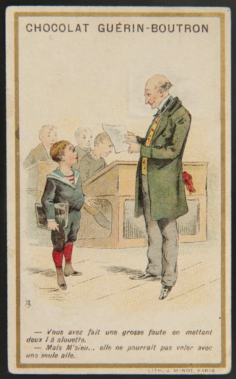 Vallet-Minot et Cie carte réclame chromo Paris 1889-1914 1995.1.276.70 Photo