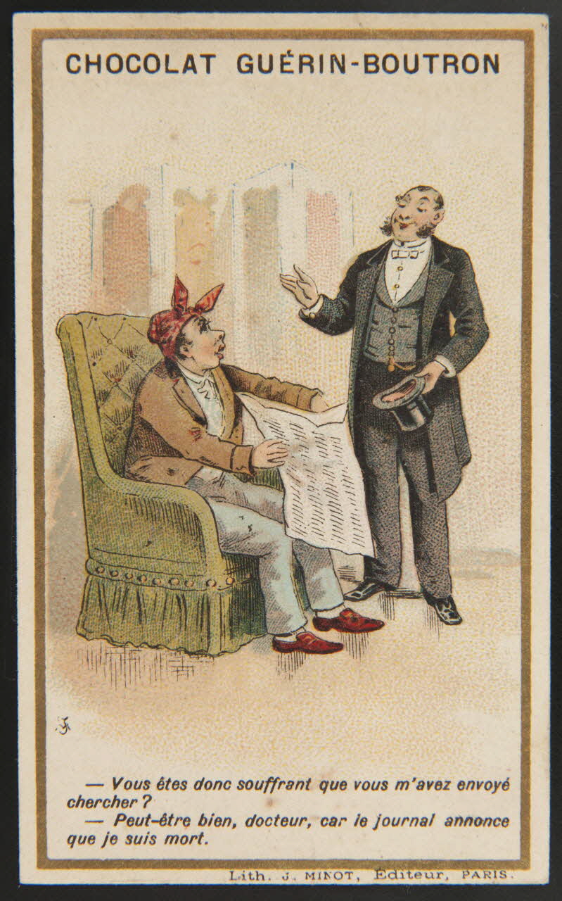 Vallet-Minot et Cie carte réclame chromo Paris 1889-1914 1995.1.276.74 Photo