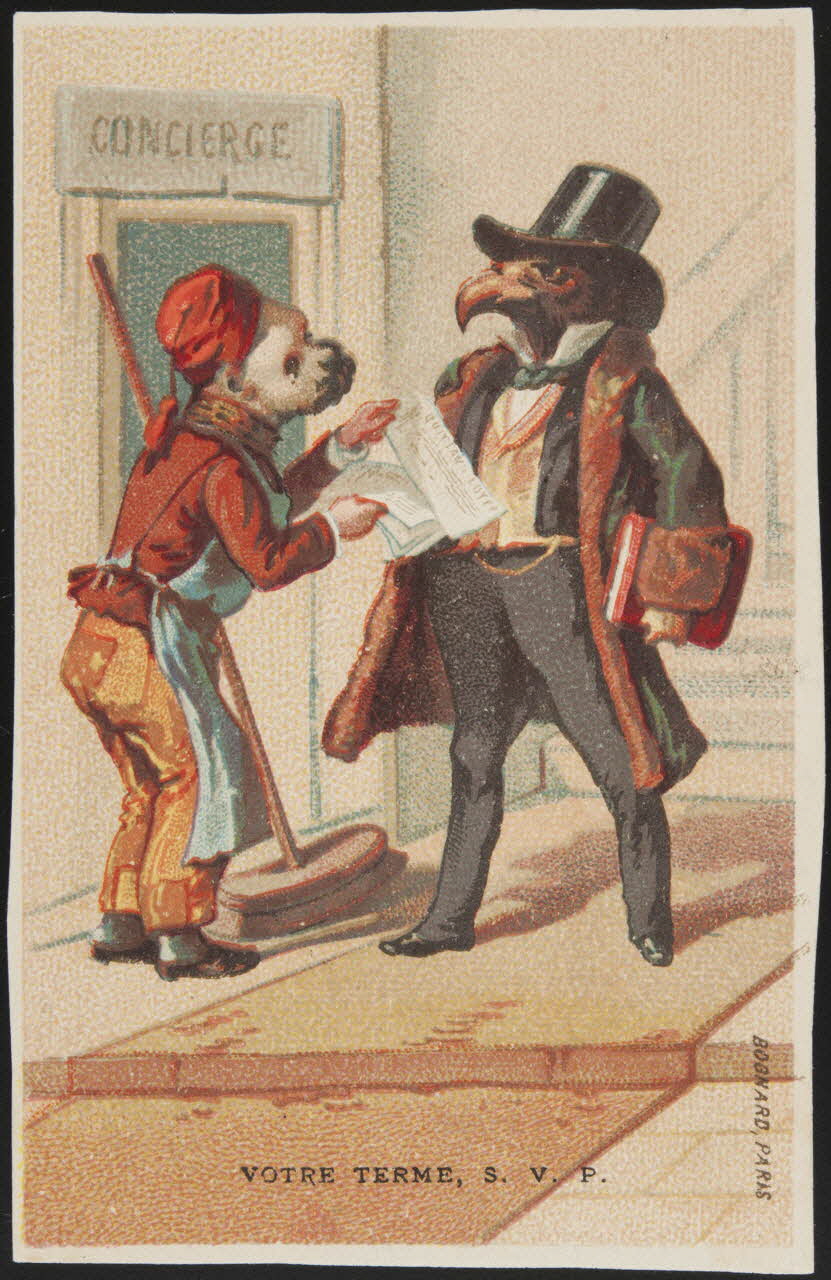 Bognard carte réclame chromo Paris 1876-1890 1995.1.2760.5 Photo