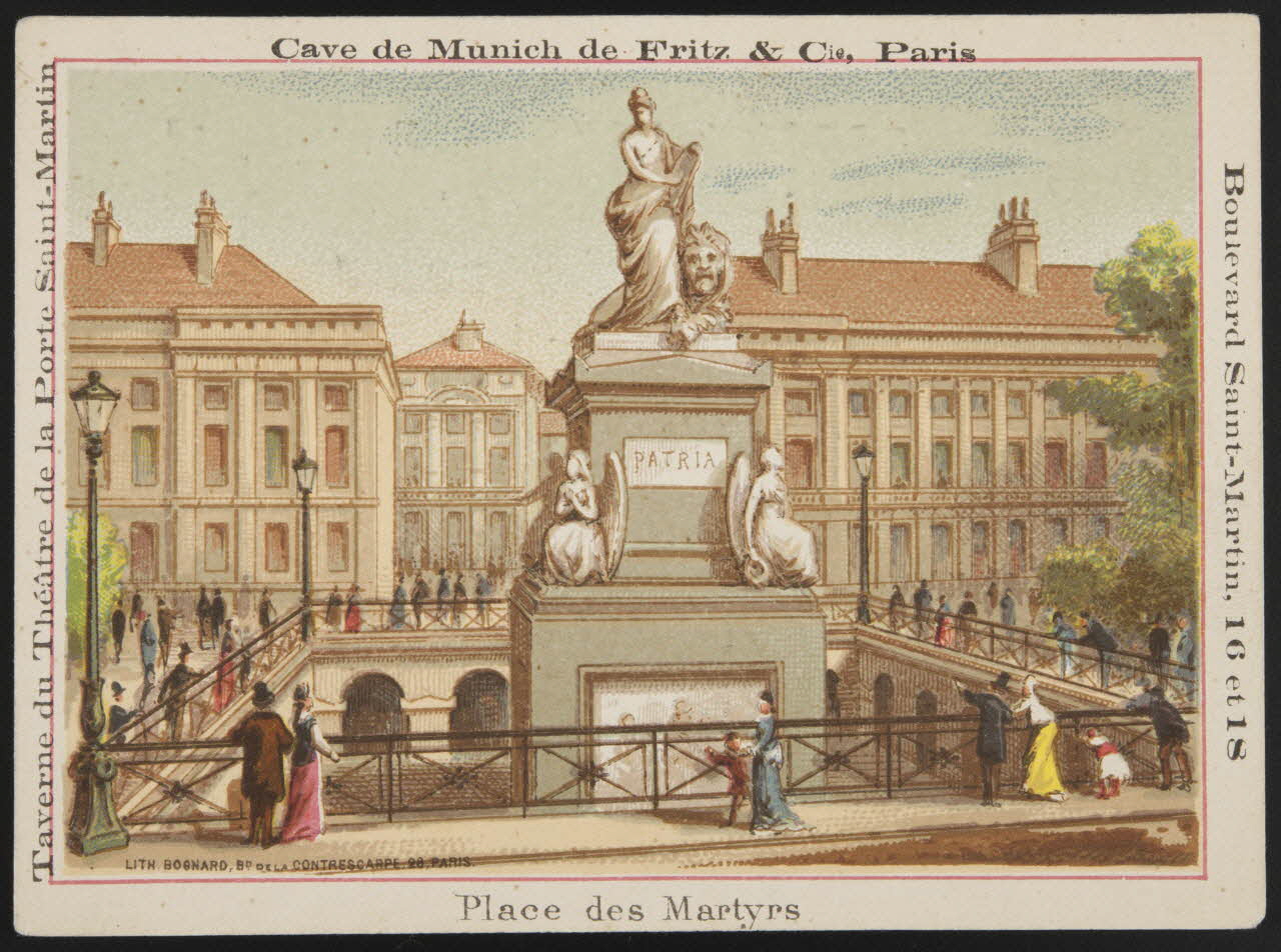 Bognard ; Bognard (éditeur), Cools carte réclame chromo Paris 1976-1890 1995.1.2768.1 Photo