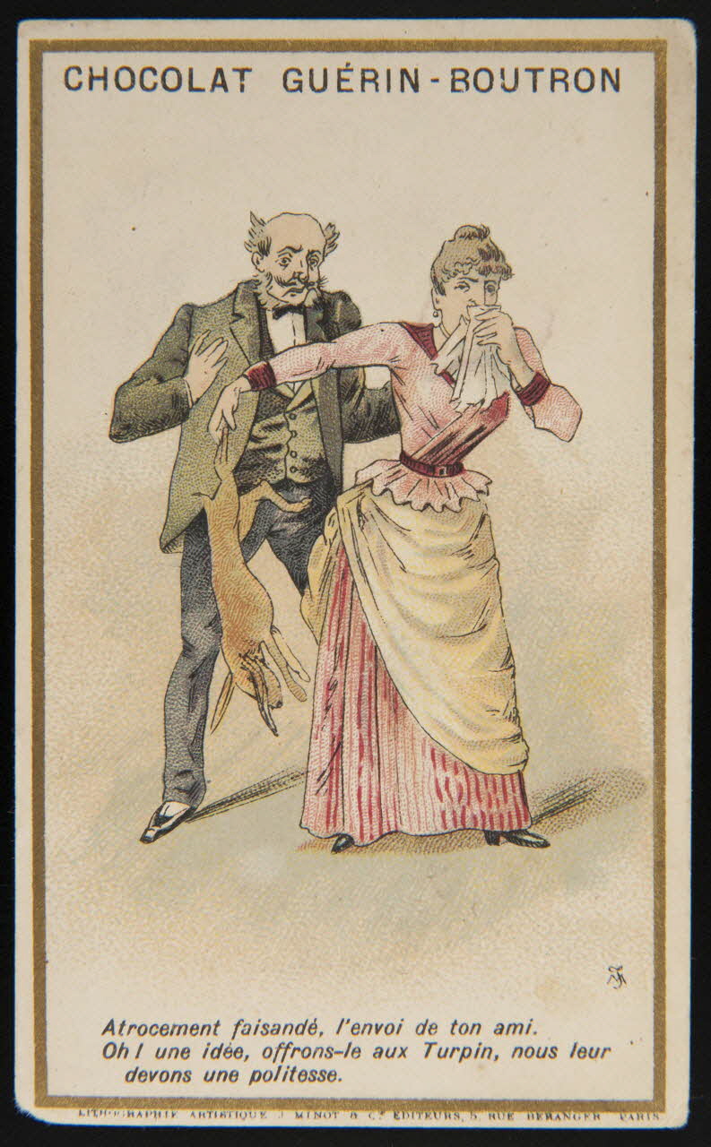Vallet-Minot et Cie carte réclame chromo Paris 1889 1995.1.277.1 Photo
