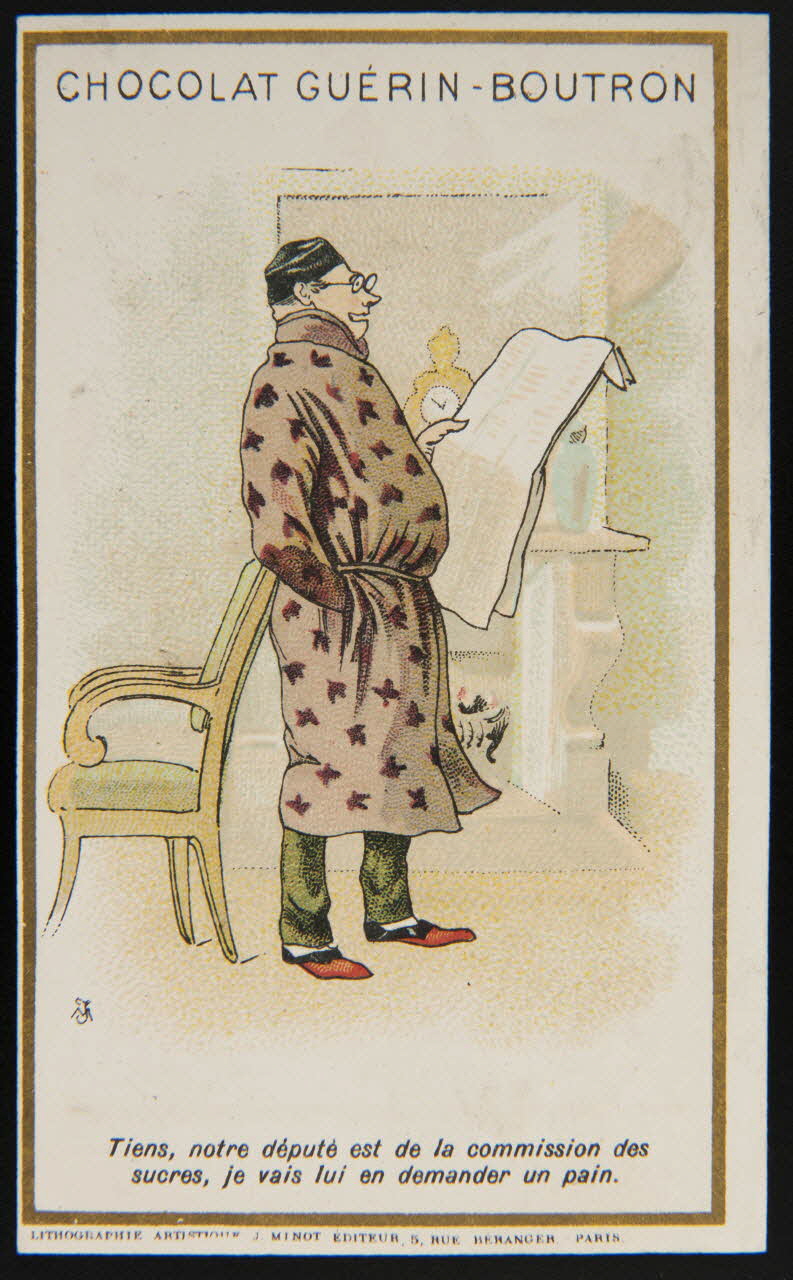 Vallet-Minot et Cie carte réclame chromo Paris 1889 1995.1.277.16 Photo