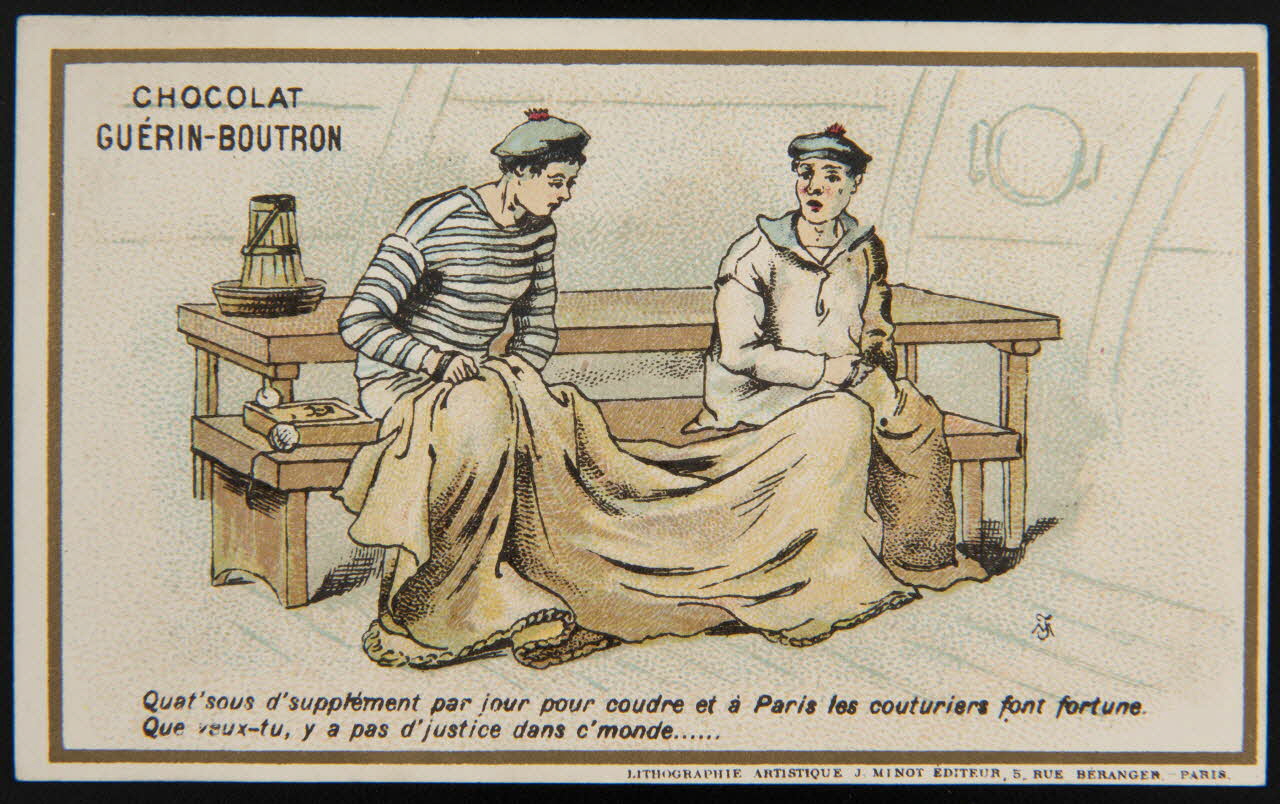 Vallet-Minot et Cie carte réclame chromo Paris 1889 1995.1.277.24 Photo