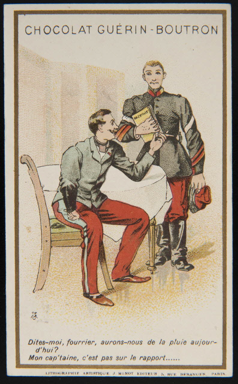 Vallet-Minot et Cie carte réclame chromo Paris 1889 1995.1.277.5 Photo