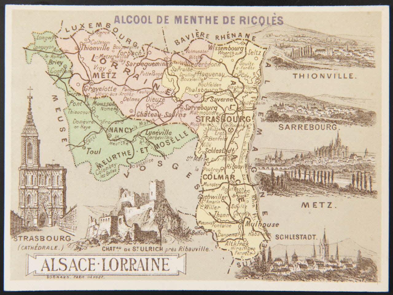 Bognard carte réclame chromo France 1876-1890 1995.1.2771.2 Photo