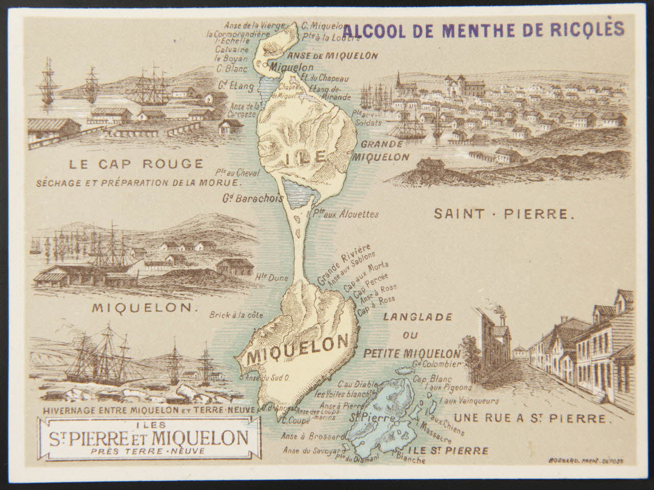 Bognard carte réclame chromo Ile-de-France, France 1876-1890 1995.1.2771.3 Photo (c) Mucem