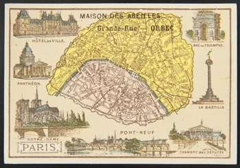 Bognard carte réclame chromo Paris 1876-1890 1995.1.2772.4 Photo