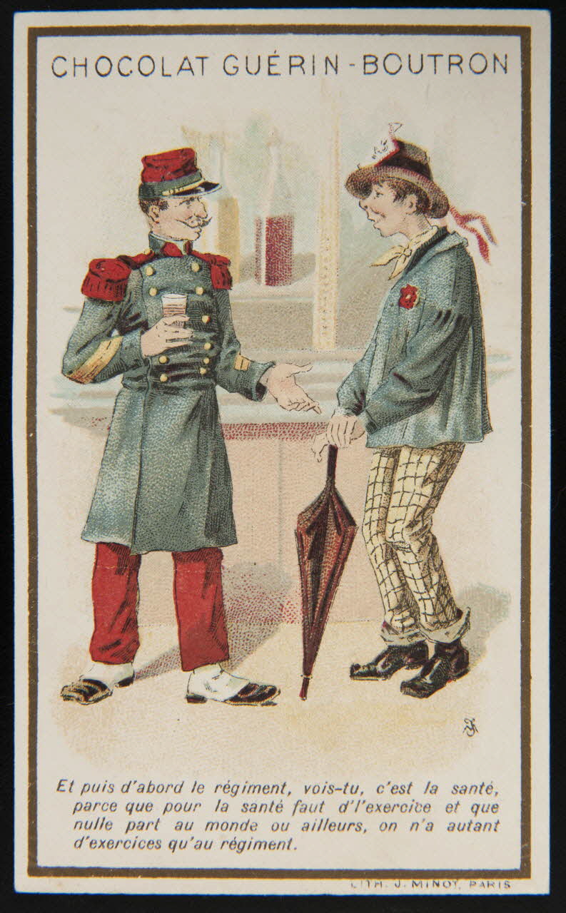 Vallet-Minot et Cie carte réclame chromo Paris 1889-1914 1995.1.278.15 Photo