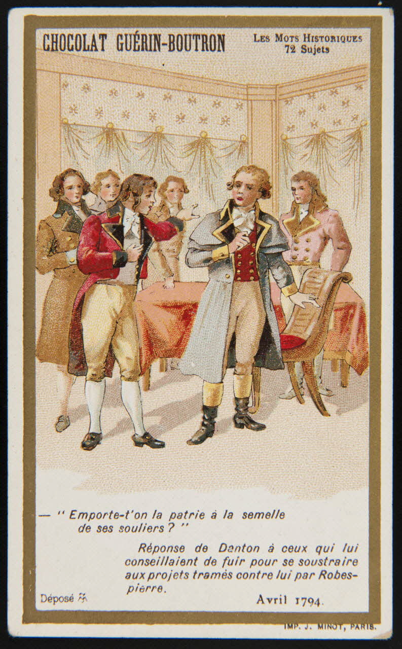 Vallet-Minot et Cie carte réclame chromo Paris 1889-1914 1995.1.279.18 Photo