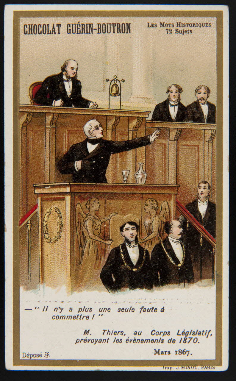 Vallet-Minot et Cie carte réclame chromo Paris 1889-1914 1995.1.279.25 Photo