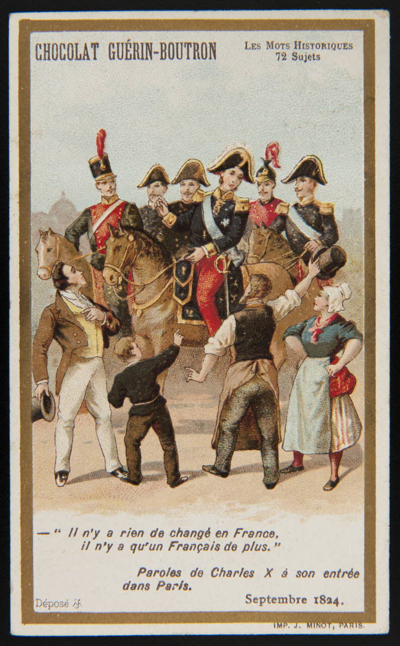 Vallet-Minot et Cie carte réclame chromo Paris 1889-1914 1995.1.279.26 Photo