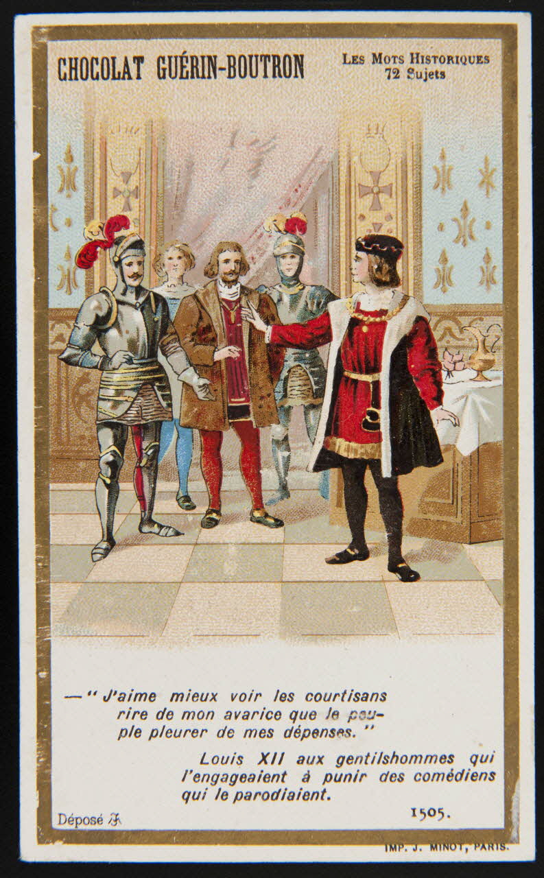 Vallet-Minot et Cie carte réclame chromo Paris 1889-1914 1995.1.279.29 Photo