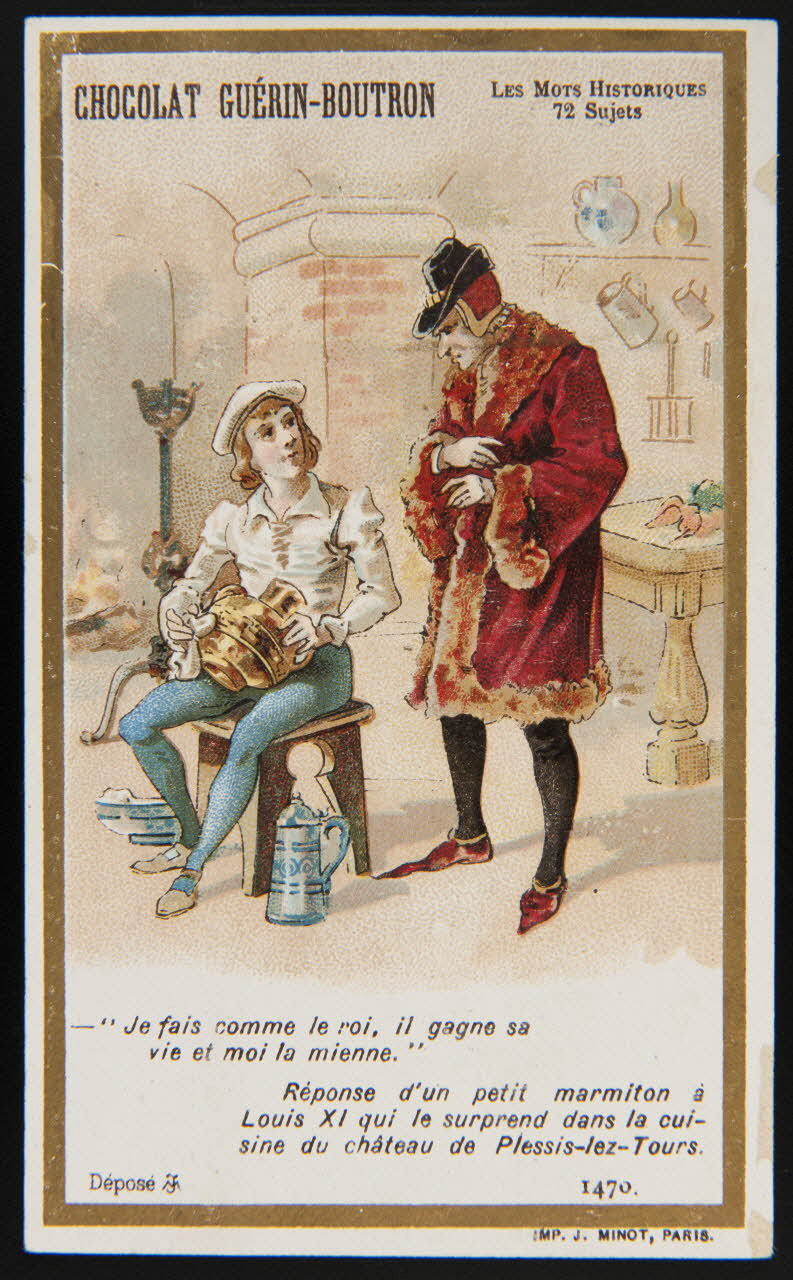 Vallet-Minot et Cie carte réclame chromo Paris 1889-1914 1995.1.279.30 Photo