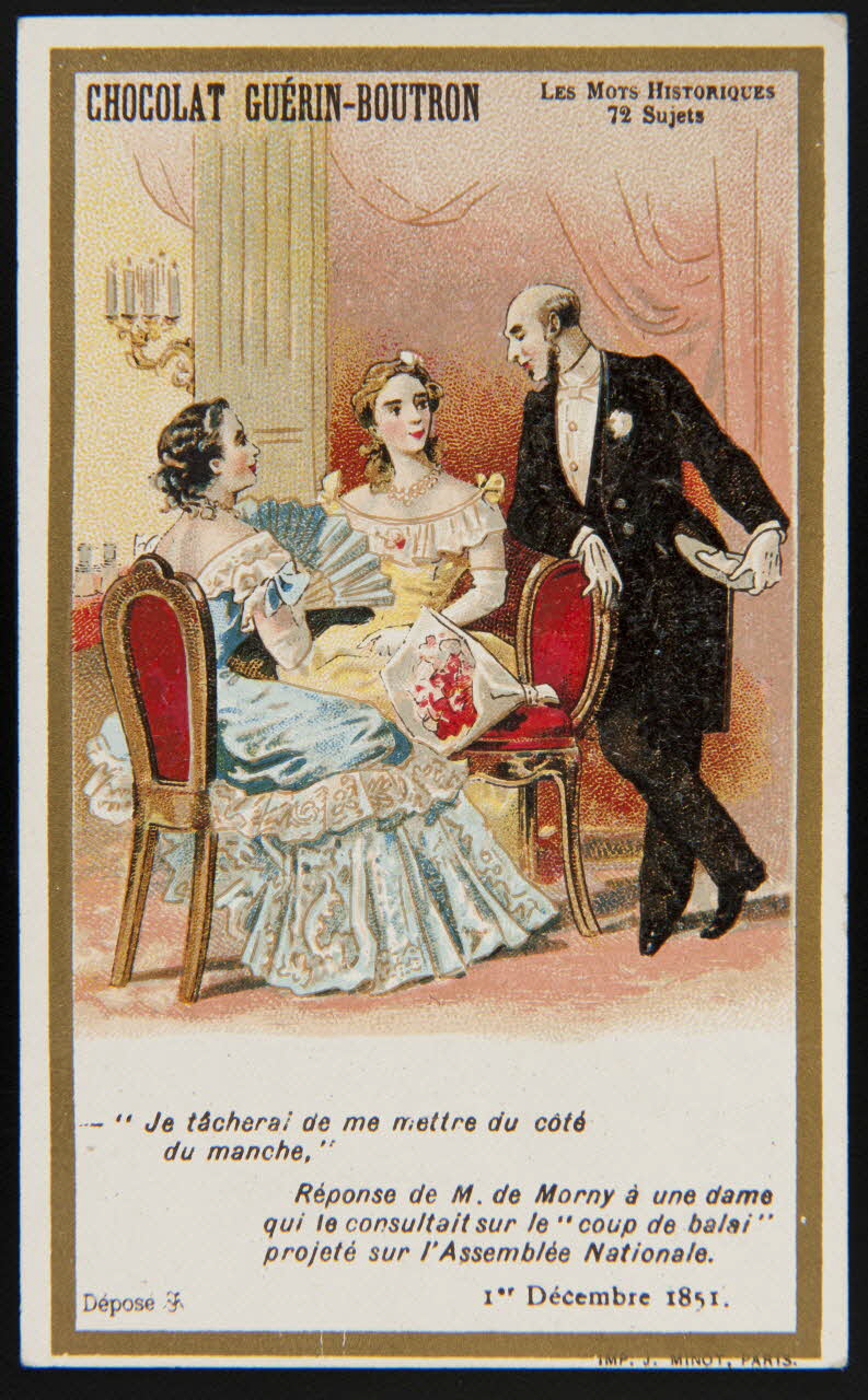Vallet-Minot et Cie carte réclame chromo Paris 1889-1914 1995.1.279.33  Photo
