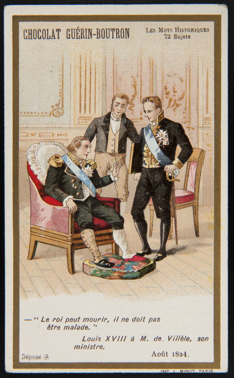 Vallet-Minot et Cie carte réclame chromo Paris 1889-1914 1995.1.279.38 Photo