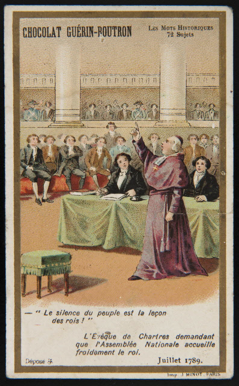 Vallet-Minot et Cie carte réclame chromo Paris 1889-1914 1995.1.279.39 Photo