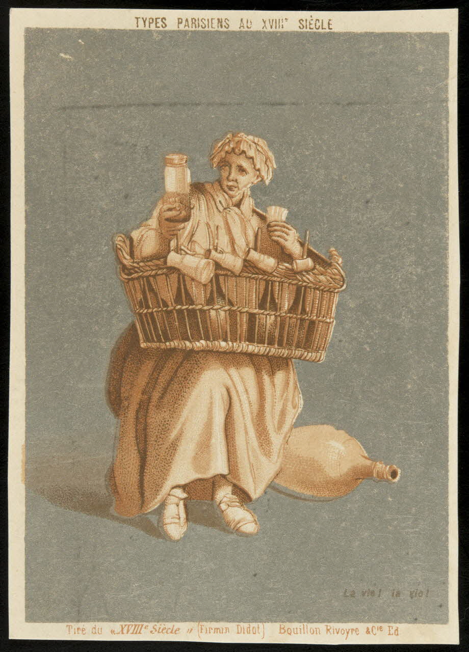 Edmé Bouchardon ; Caylus comte de ; Bouillon-Rivoyre carte réclame chromo Paris 1877-1893 1995.1.2804.5 Photo