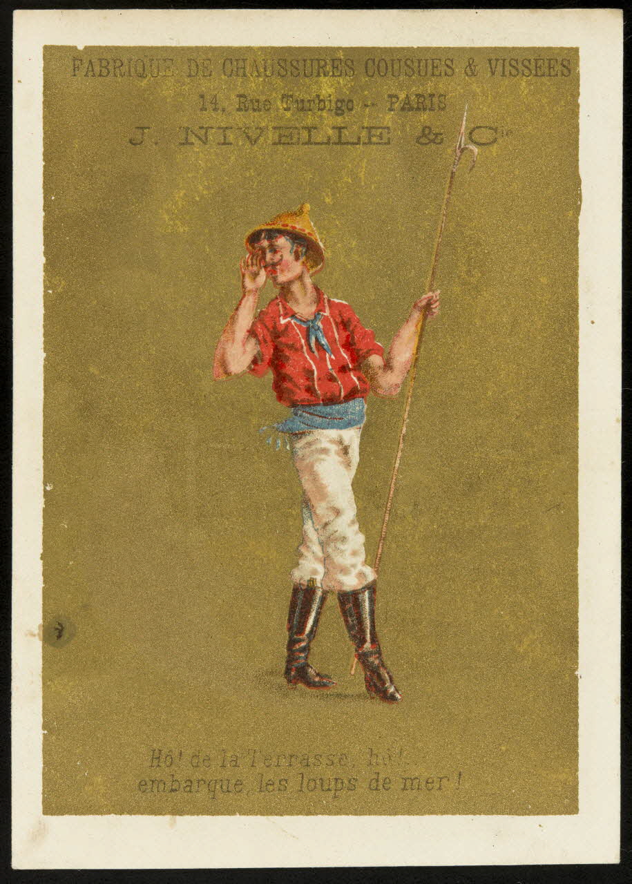 Bouillon-Rivoyre ; Bouillon-Rivoyre (éditeur), Michel L. carte réclame chromo Paris 1877-1893 1995.1.2805.3 Photo