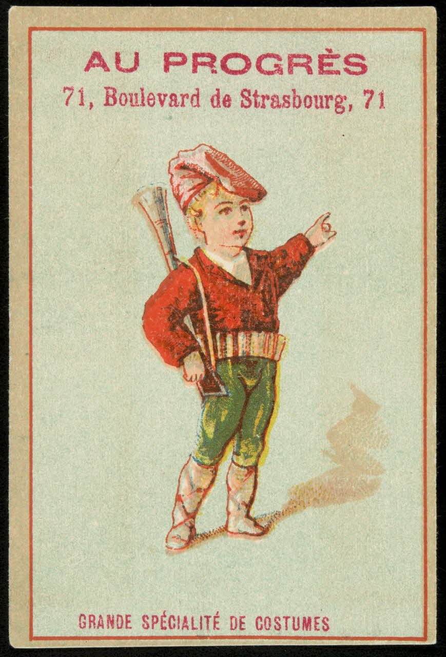 Bouillon-Rivoyre ; Bouillon-Rivoyre (éditeur), Michel L. carte réclame chromo Paris 1877-1893 1995.1.2806.10 Photo