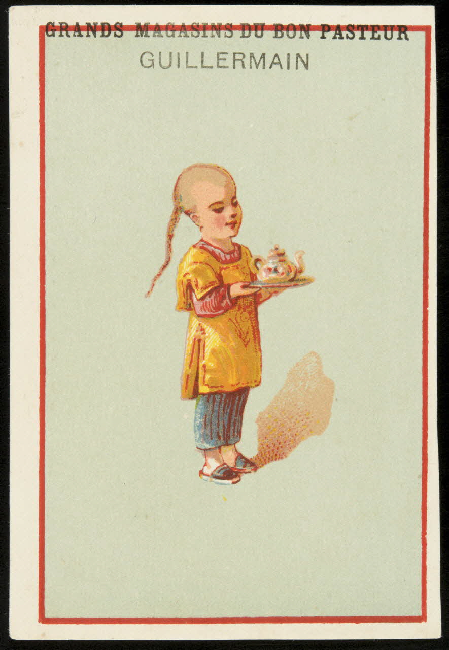 Bouillon-Rivoyre ; Bouillon-Rivoyre (éditeur), Lis E. carte réclame chromo Paris 1877-1893 1995.1.2806.9 Photo