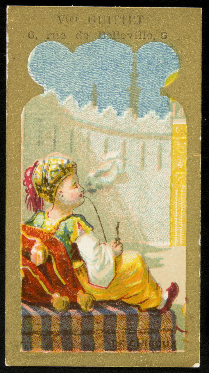 Bouillon-Rivoyre carte réclame chromo Paris 1877-1893 1995.1.2809.3 Photo