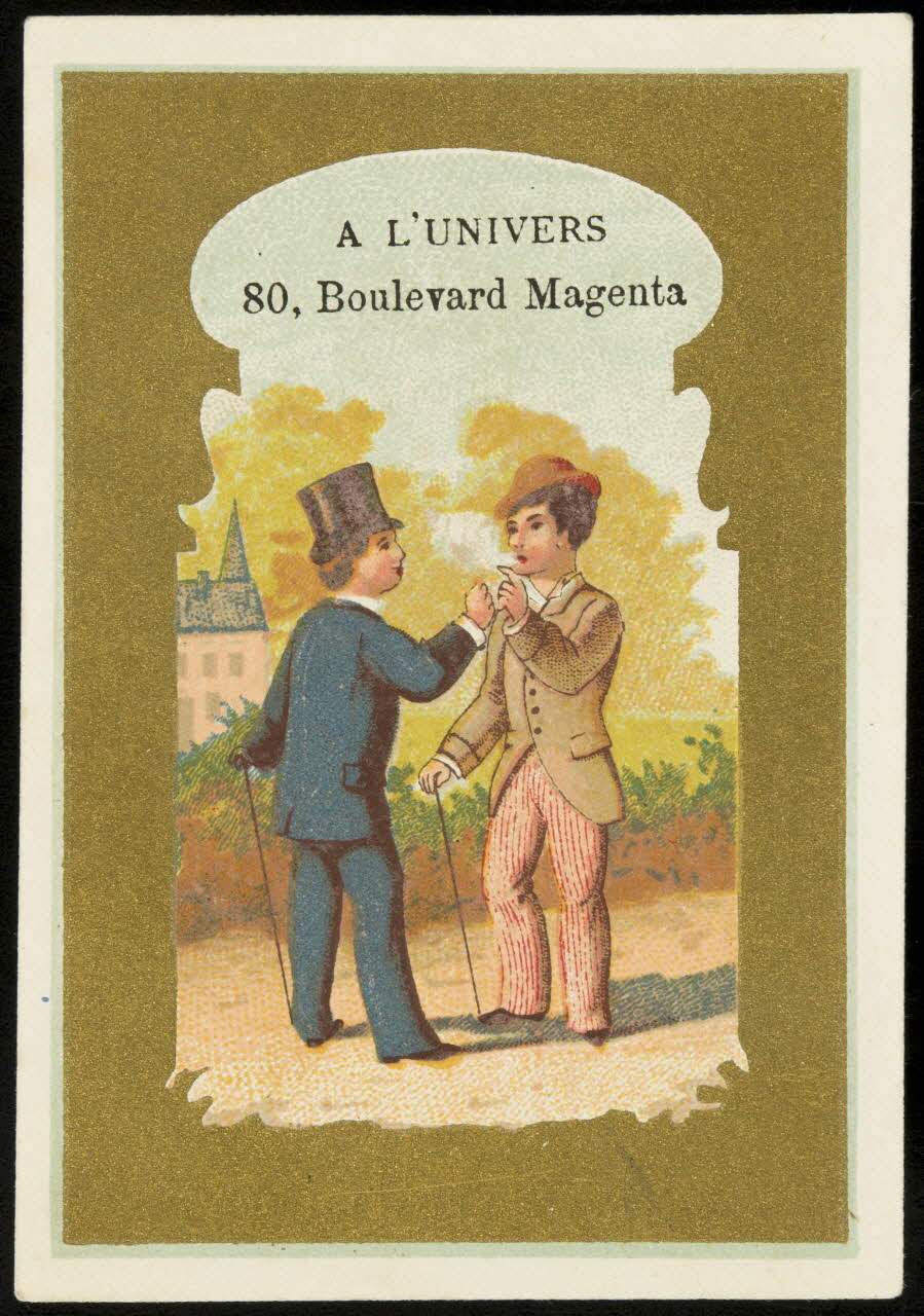 Bouillon-Rivoyre carte réclame chromo Paris 1877-1893 1995.1.2809.5 Photo