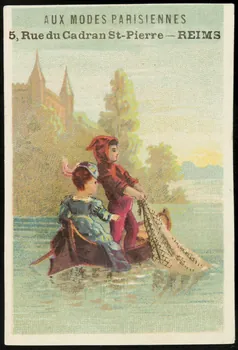 Bouillon-Rivoyre ; Bouillon-Rivoyre (éditeur), Pitron A. et Cie carte réclame chromo Paris 1893 1995.1.2810.4 Photo