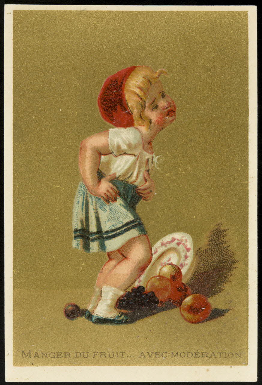 Bouillon-Rivoyre ; Bouillon-Rivoyre (éditeur), Costis carte réclame chromo Caen 1877-1893 1995.1.2812.2 Photo