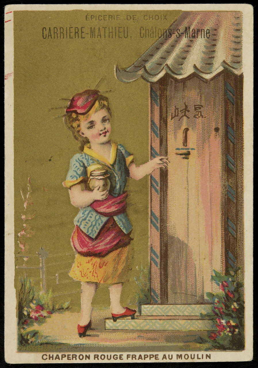 Bouillon-Rivoyre ; Kahn carte réclame chromo Paris 1877-1893 1995.1.2820.3 Photo