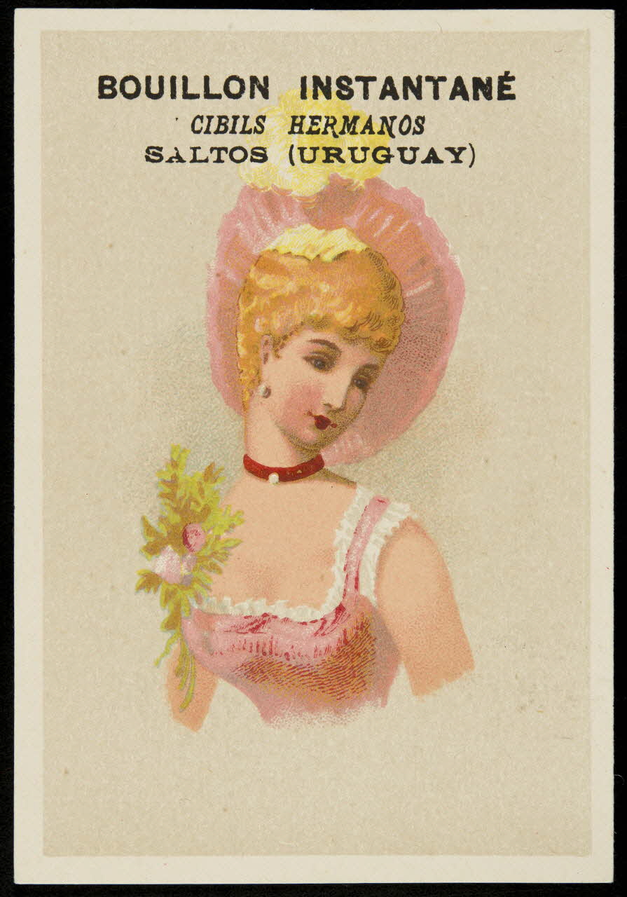 Bouillon-Rivoyre carte réclame chromo Paris 1882-1890 1995.1.2823.1 Photo