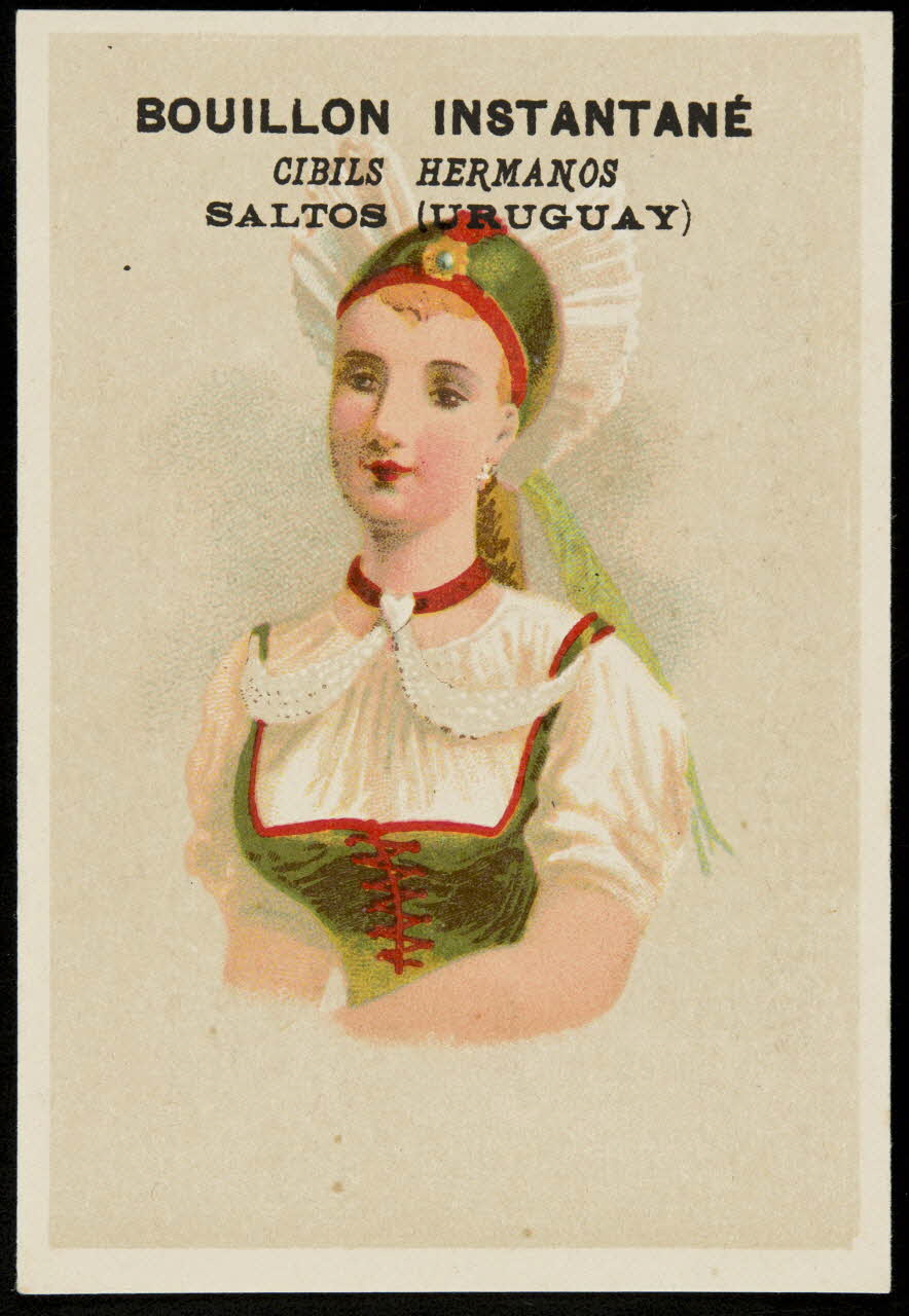 Bouillon-Rivoyre carte réclame chromo Paris 1882-1890 1995.1.2823.2 Photo