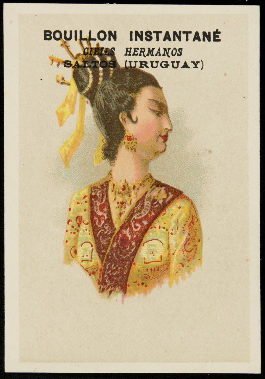 Bouillon-Rivoyre carte réclame chromo Paris 1882-1890 1995.1.2823.3 Photo