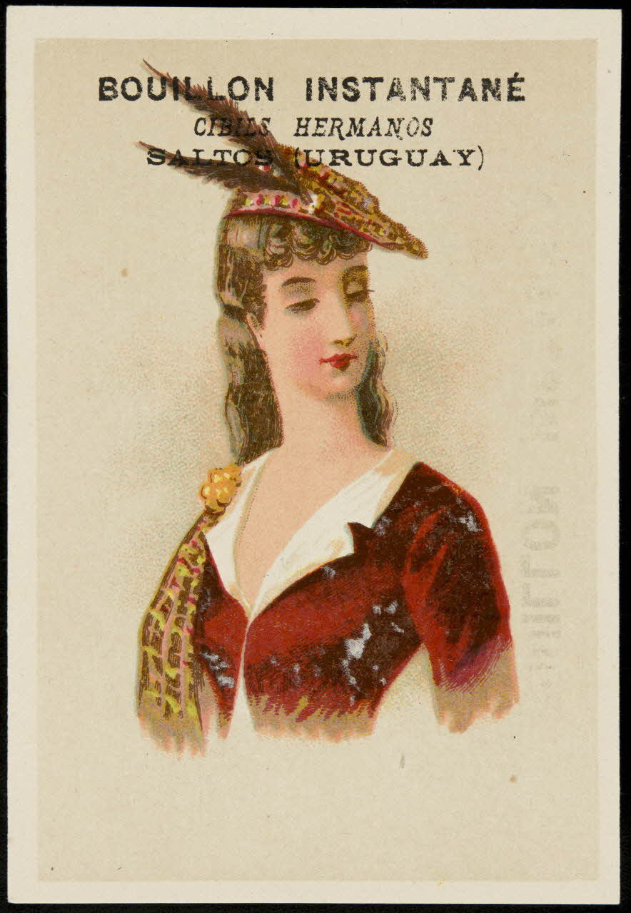 Bouillon-Rivoyre carte réclame chromo Paris 1882-1890 1995.1.2823.5 Photo