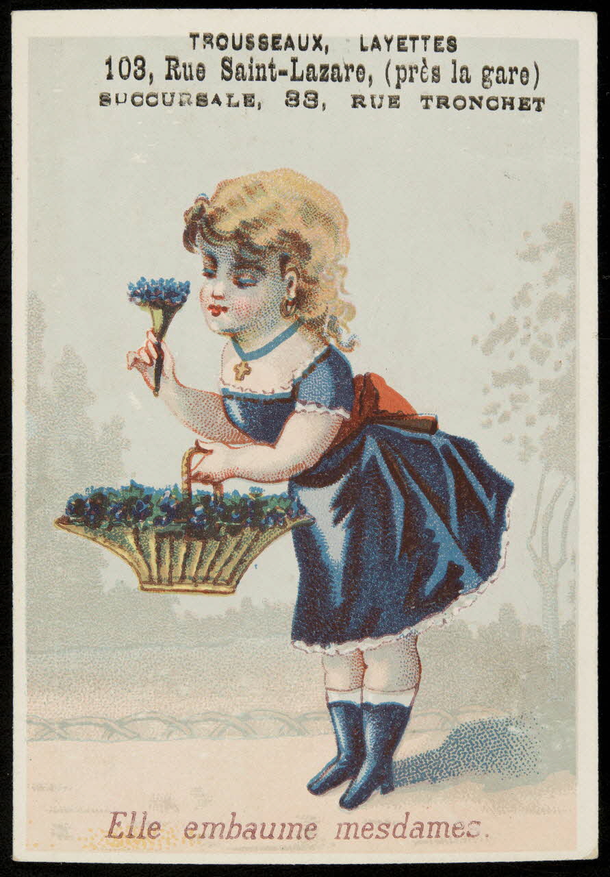 Bouillon-Rivoyre carte réclame chromo Paris 1877-1893 1995.1.2826.5 Photo