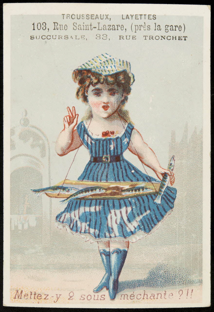 Bouillon-Rivoyre carte réclame chromo Paris 1877-1893 1995.1.2826.7 Photo