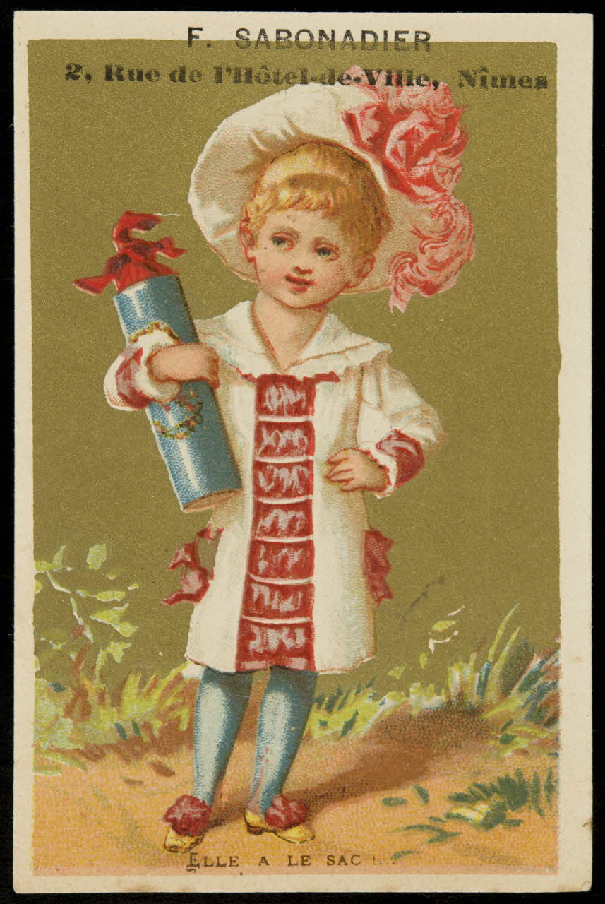 Bouillon-Rivoyre ; Kahn carte réclame chromo Paris 1877-1893 1995.1.2829.3 Photo